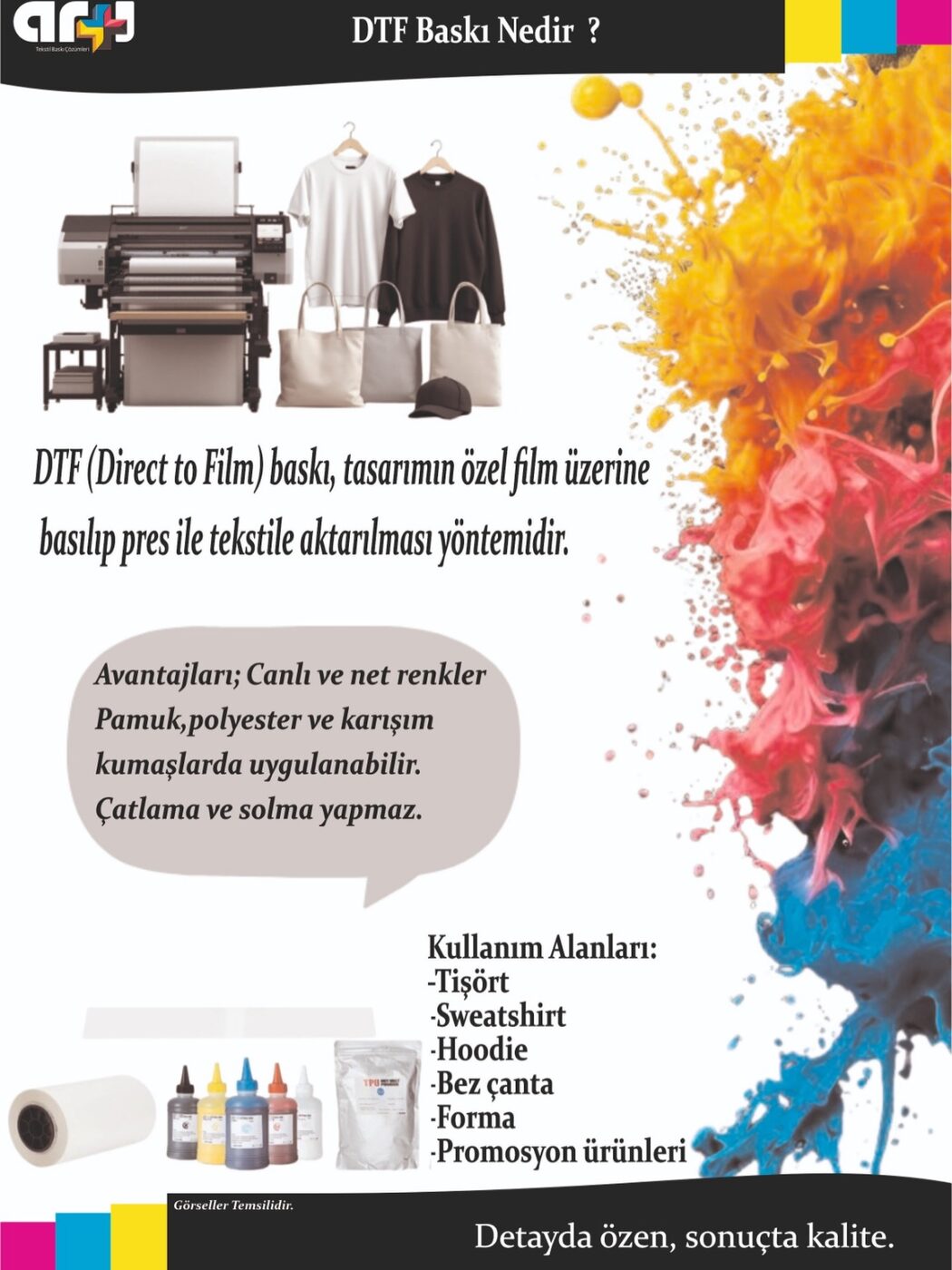 DTF Metre Baskı · 57 cm Tabaka